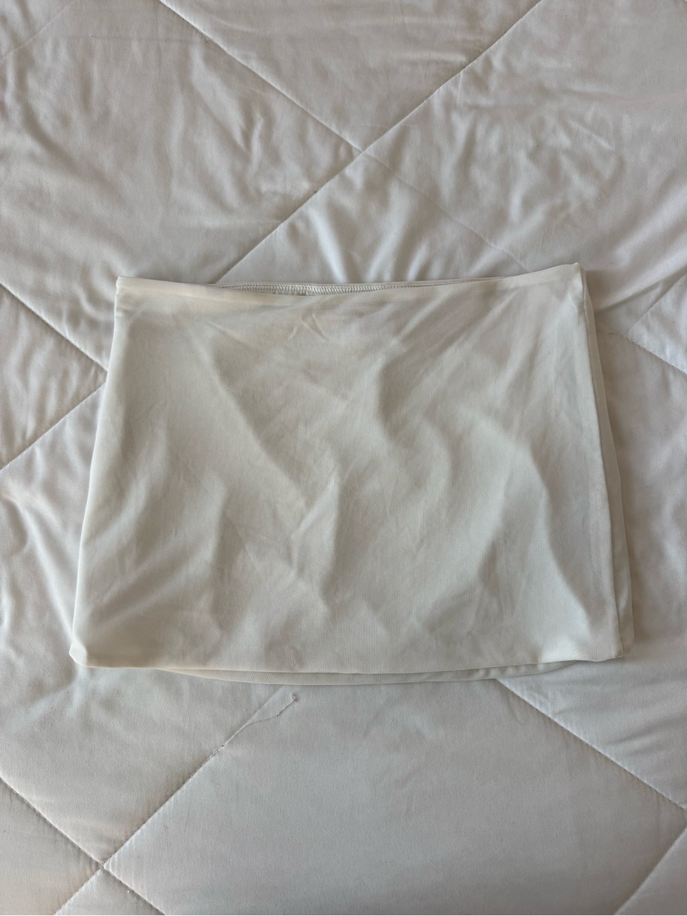 Edikted White Stretch Mini Skirt